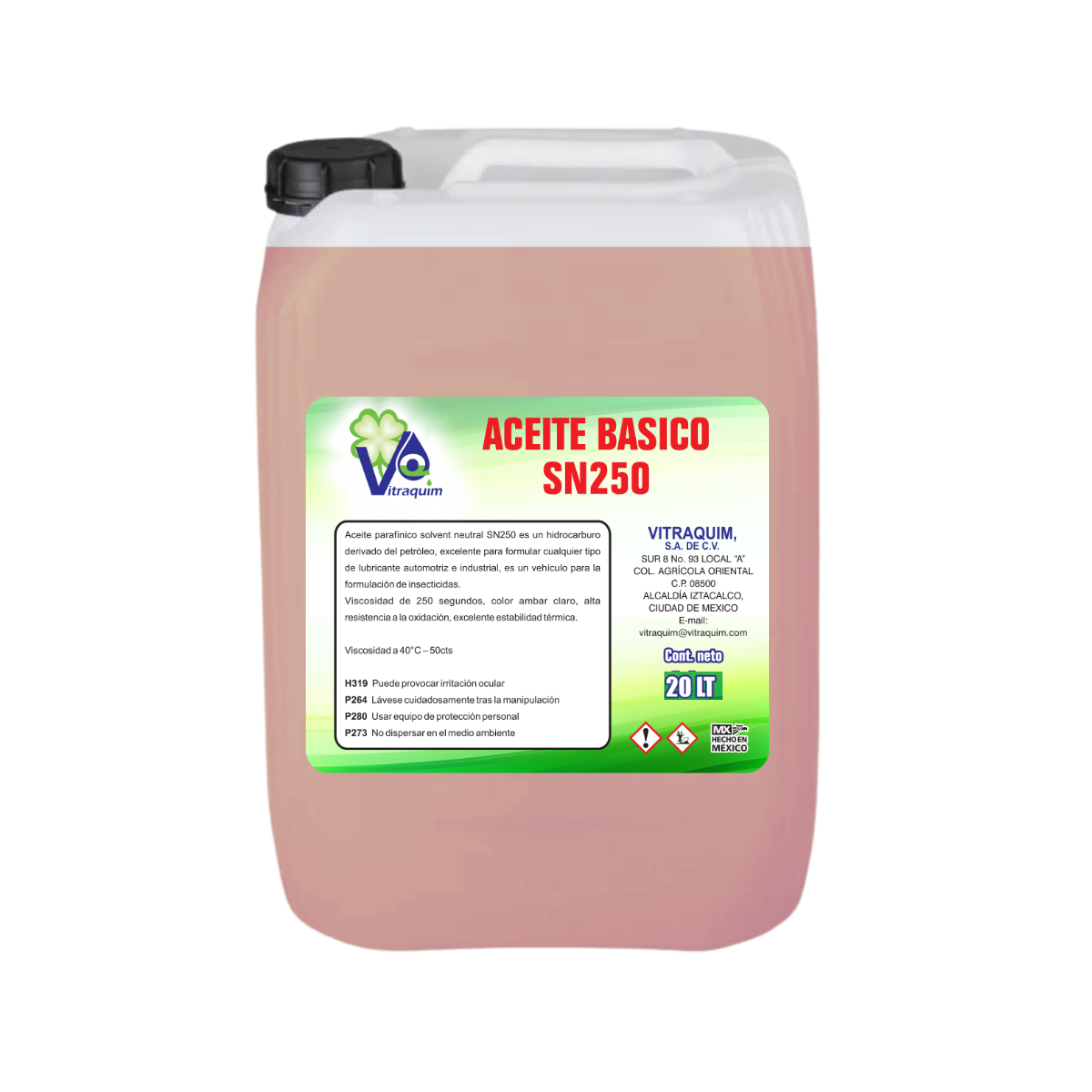 Aceite Basico Sn250 Vitraquim 20 L