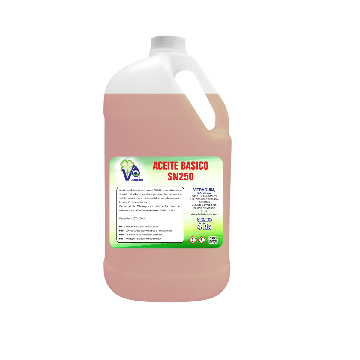 Aceite Basico Sn250 Vitraquim 4 L