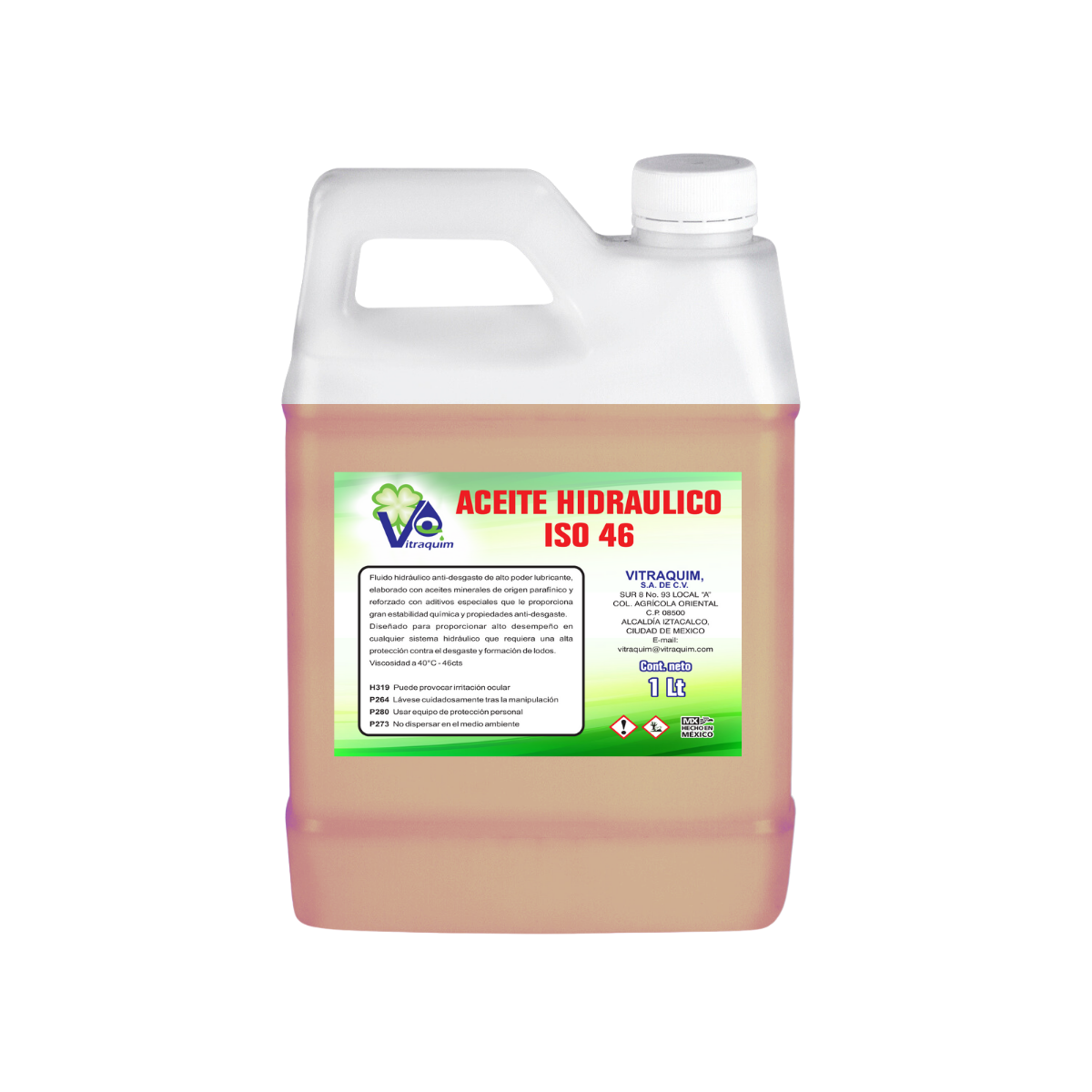 Aceite Hidraulico Iso46 Vitraquim 1 Litros