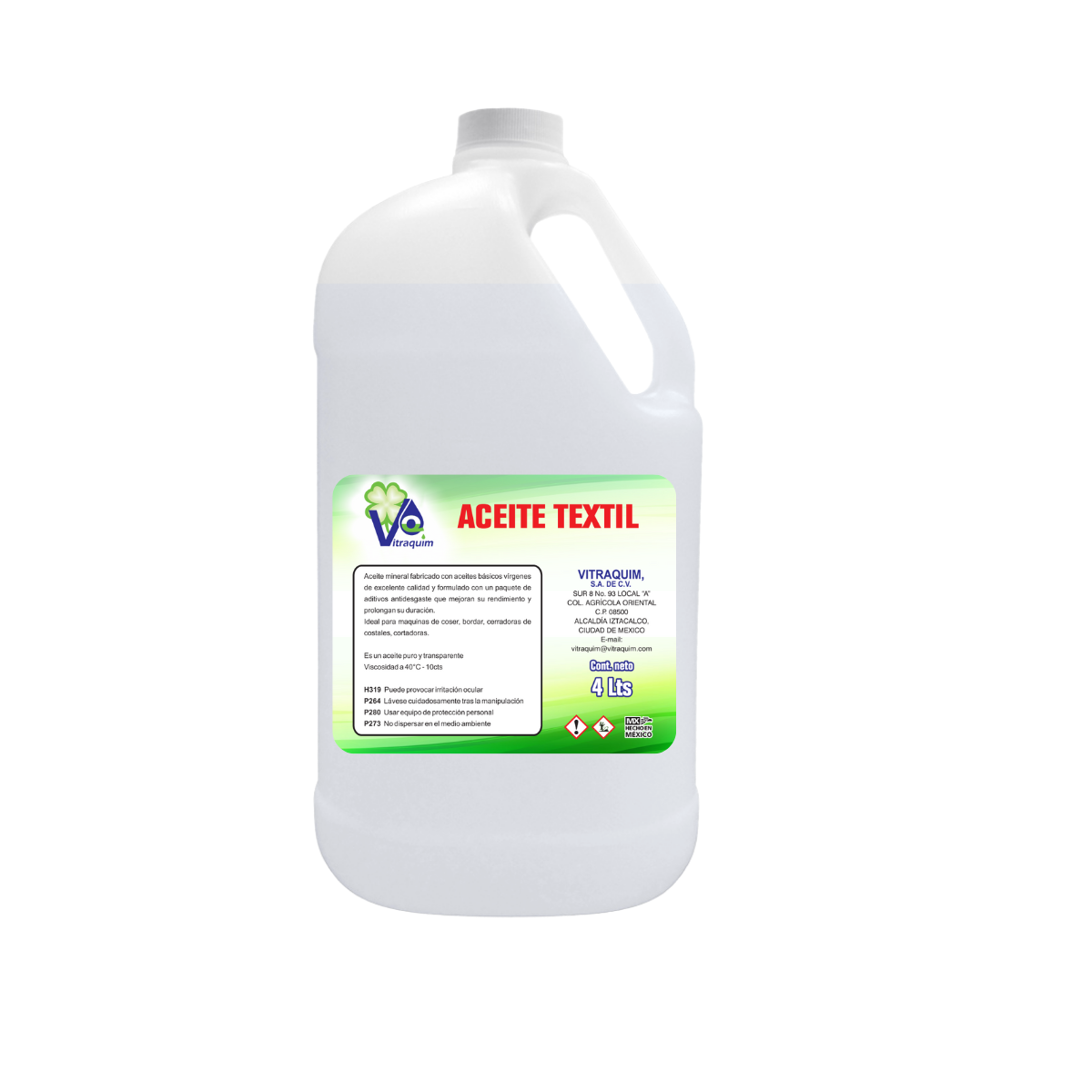 Aceite Textil Vitraquim 4 L