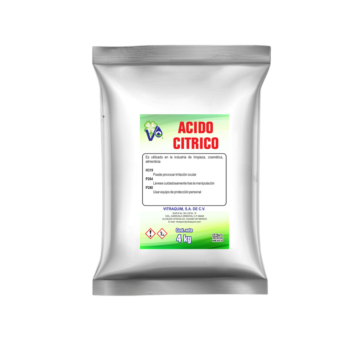 Acido Citrico 4 Kilo Vitraquim Materia (copia)