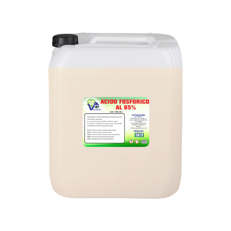 Hidroponia Acido Fosforico Al 85% Vitraquim 50L
