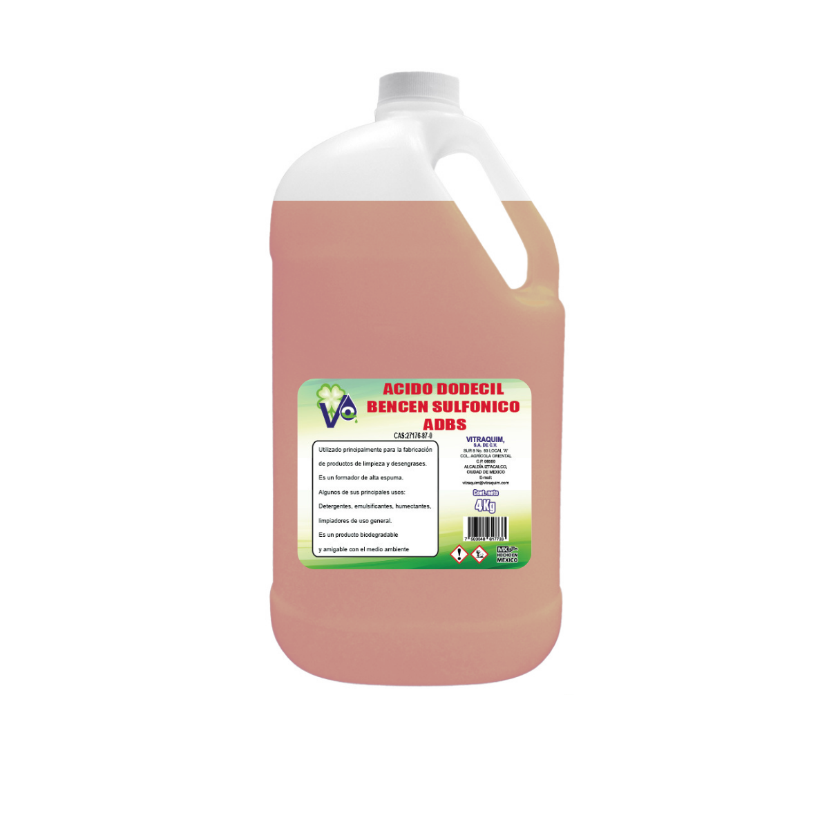 ADBS Acido Dodecil Bencen Sulfonico 4kg
