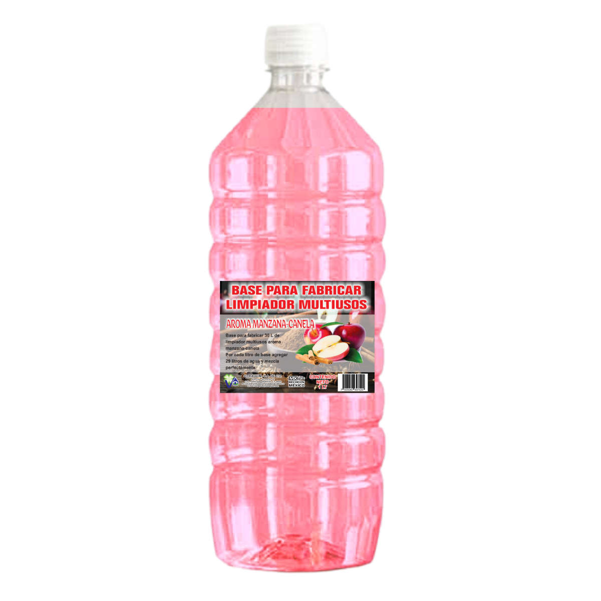 Vitraquim Base P/ Limpiador Multiusos Aroma Manzana-Canela 1l Botella