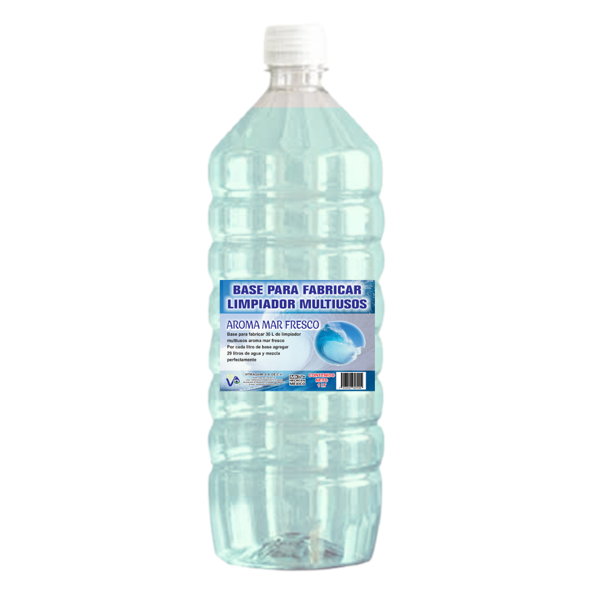 Vitraquim Base P/ Limpiador Multiusos Aroma Mar Fresco 1l Botella
