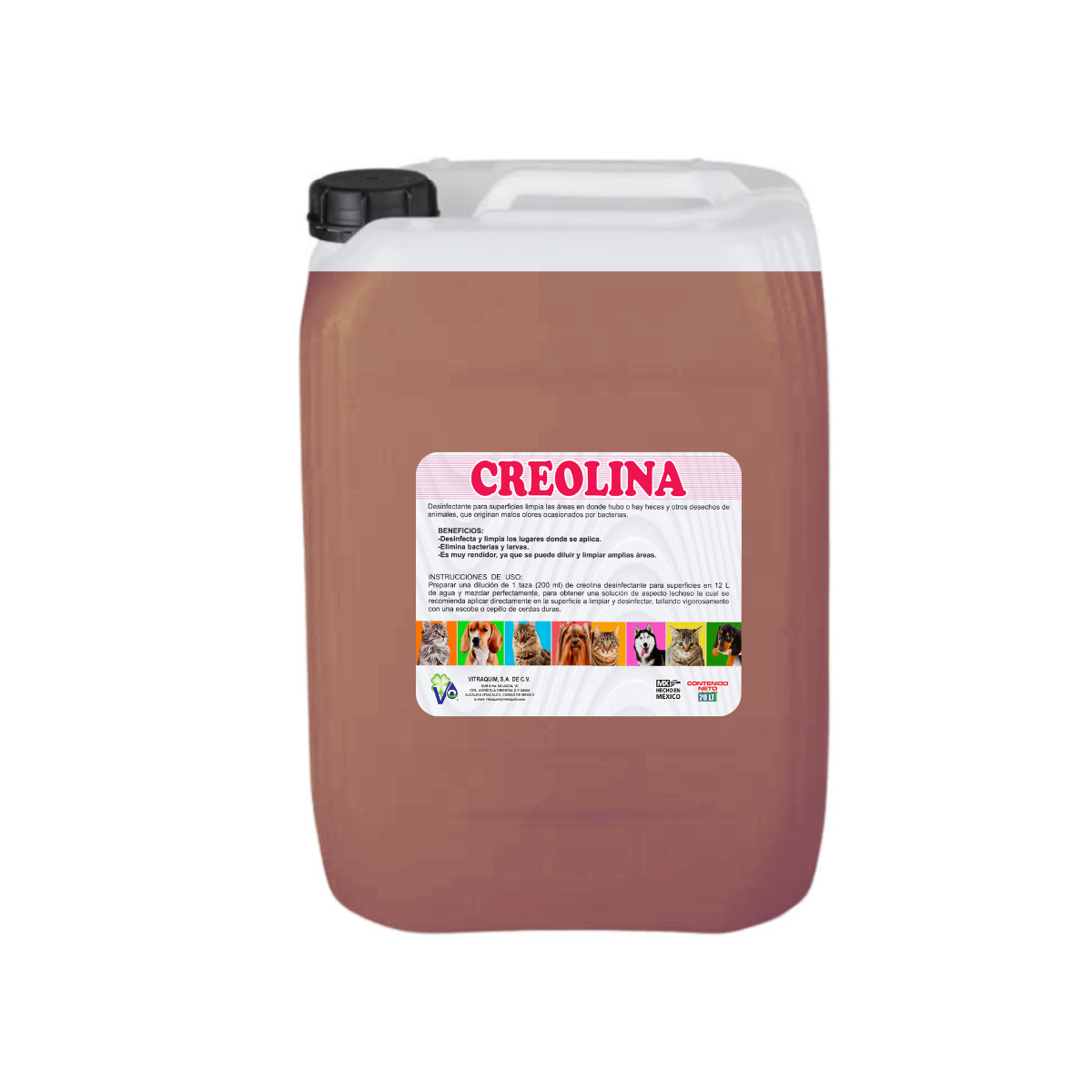 Creolina Pura 20 Litros Vitraquim Mascota