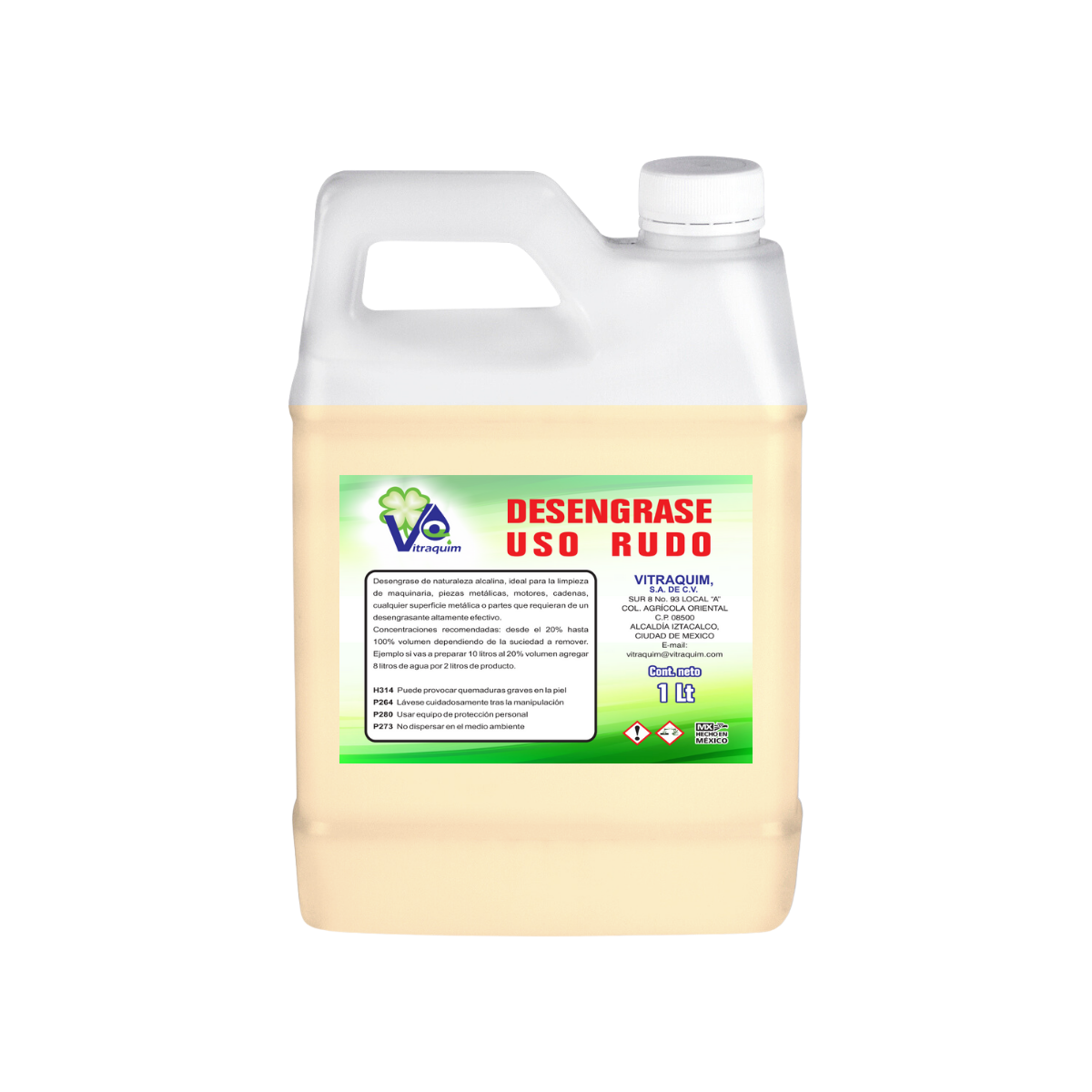 1 Litro Desengrasante Uso Rudo Concentrado Industria