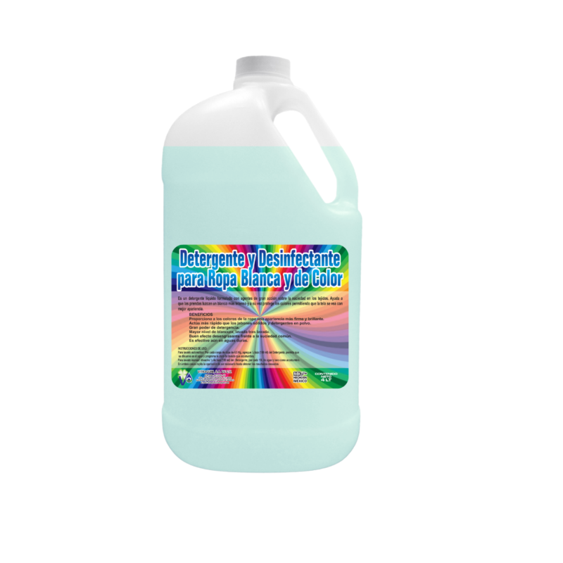 Detergente Para Ropa Blanca Y De Color Vitraquim 4 l