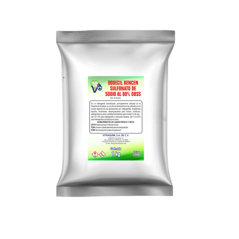 ADBS Dodecil Bencen Sulfonato De Sodio 80% 1kg