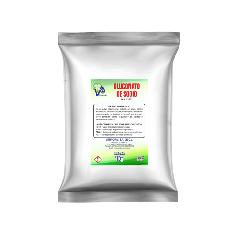 Gluconato De Sodio Grado Alimenticio 1 Kilo Materia