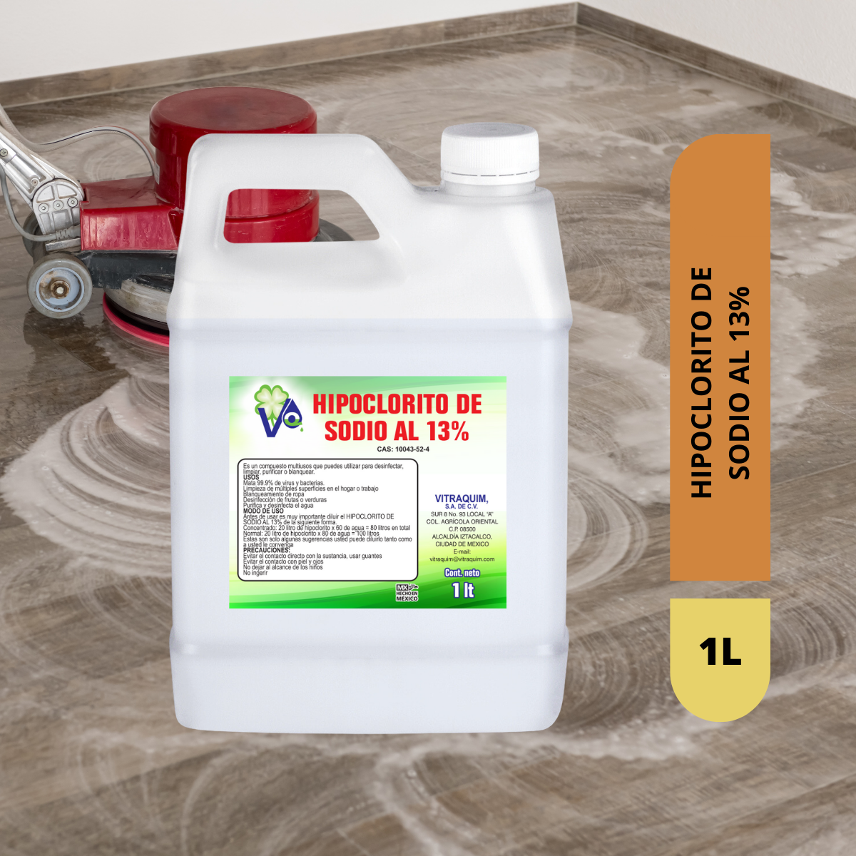 HIPOCLORITO DE SODIO AL 13%