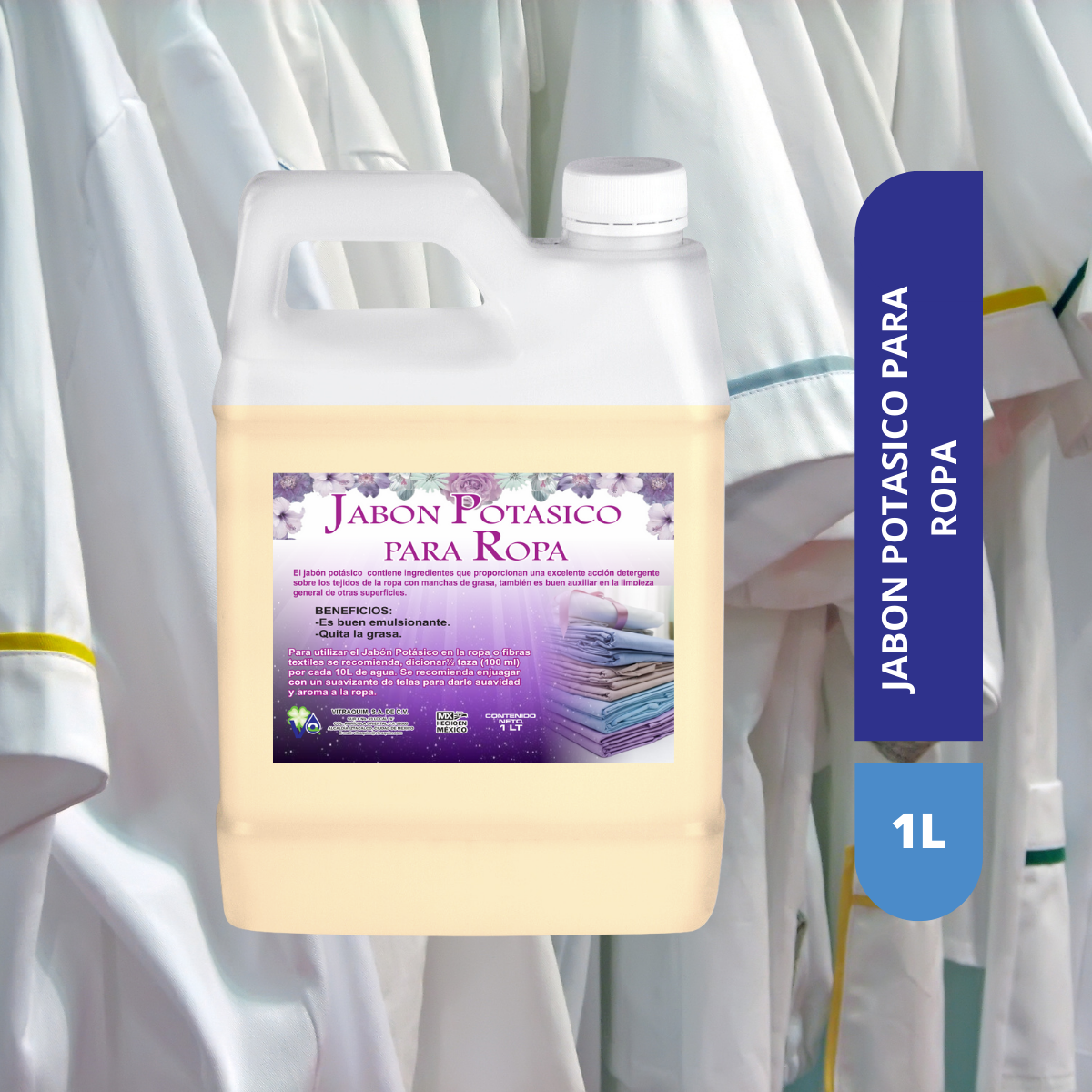Jabon Liquido Potasico para Ropa 1Lt Corta Grasa Vitraquim (2)