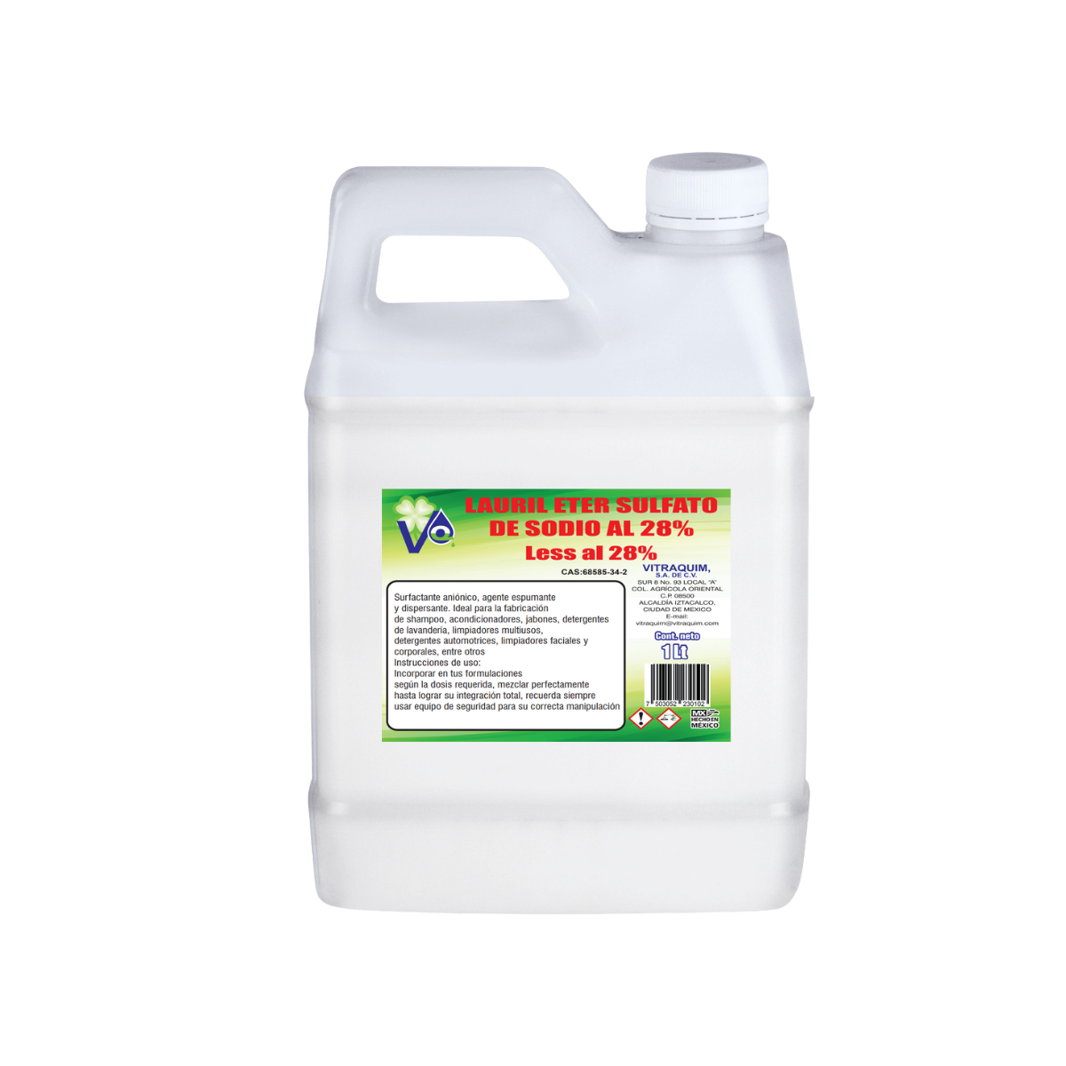 Less Al 28% Lauril Eter Sulfato De Sodio 1L