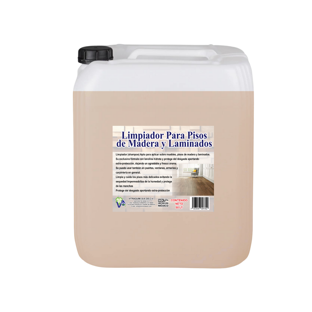 Limpiador De Pisos Madera Vitraquim 50L