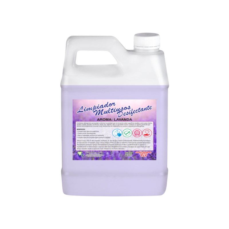 Limpiador Multiusos Desinfectante Lavanda Vitraquim 1L