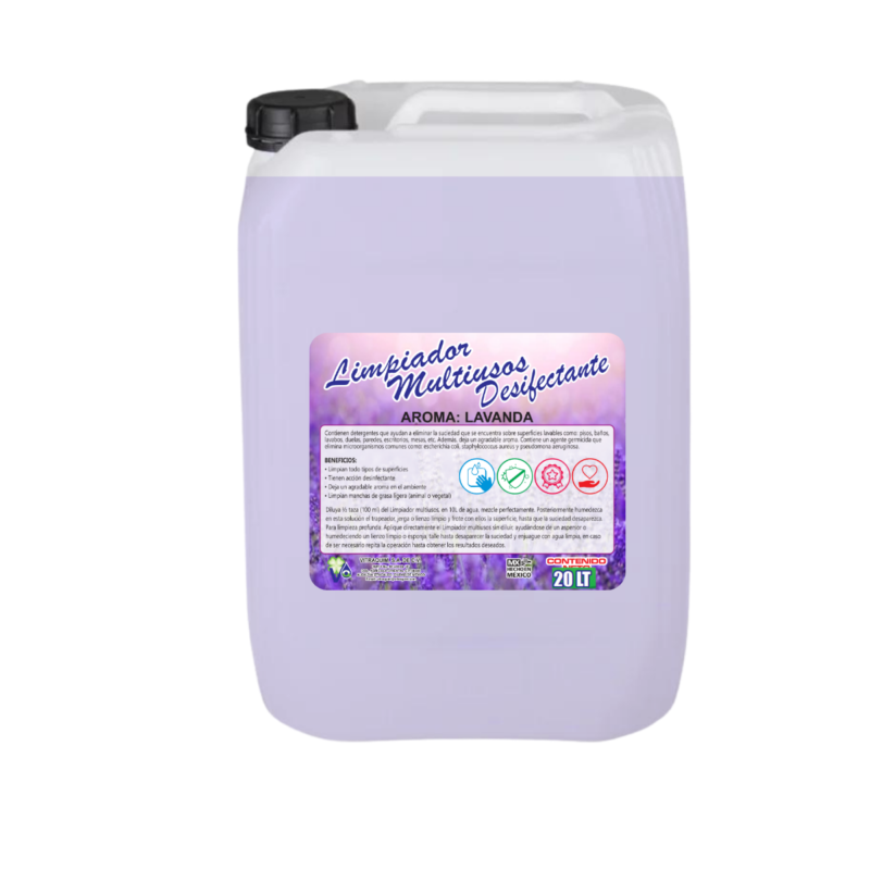 Limpiador Multiusos Desinfectante Lavanda Vitraquim 20L