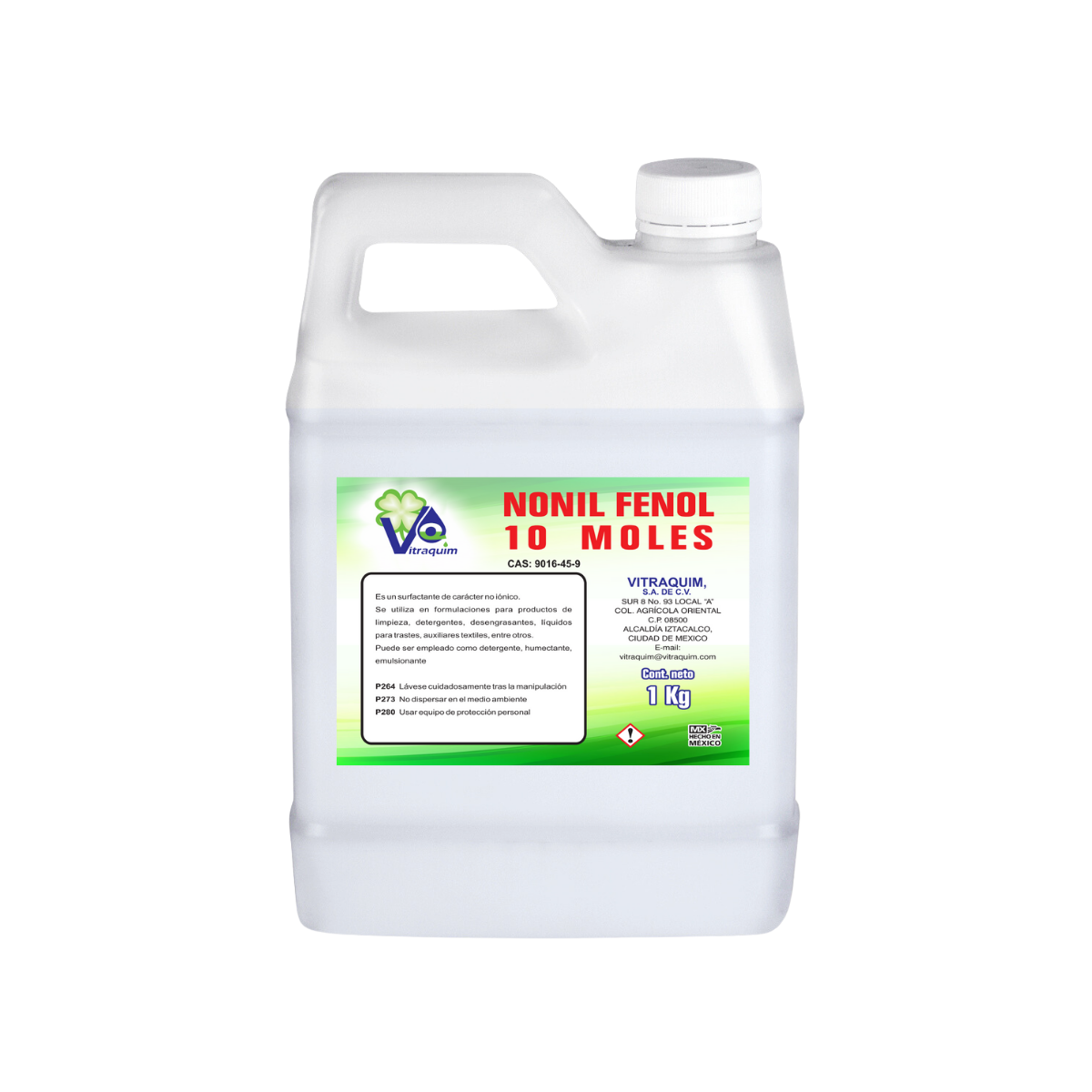 Nonil Fenol 10 Moles 1L Vitraquim Materia