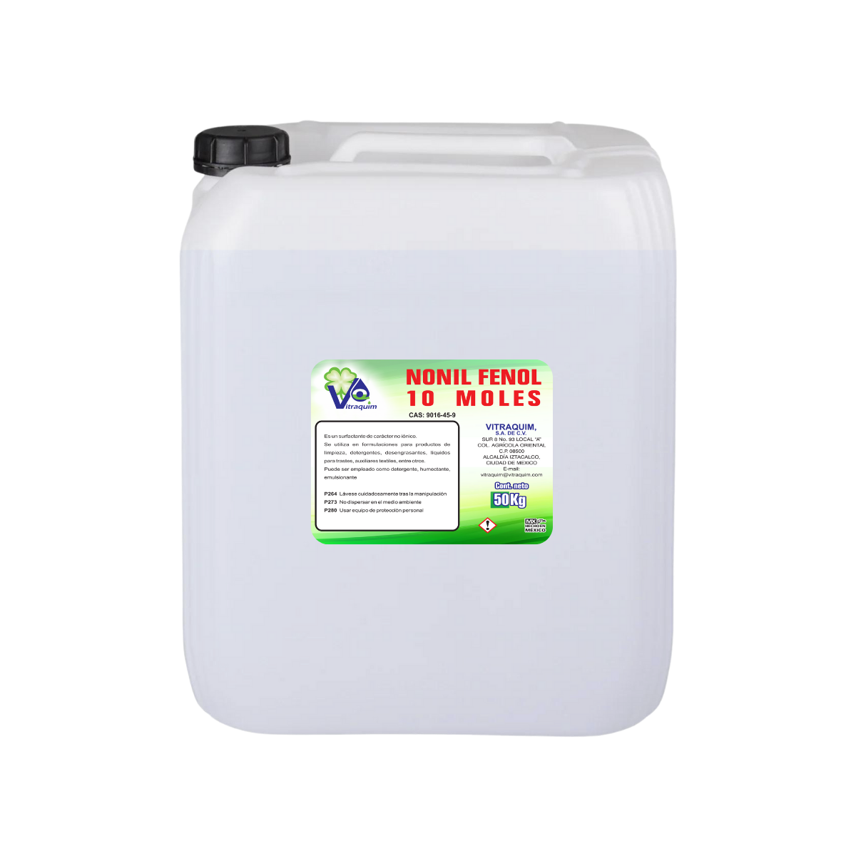 Nonil Fenol 10 Moles 50L Vitraquim Materia