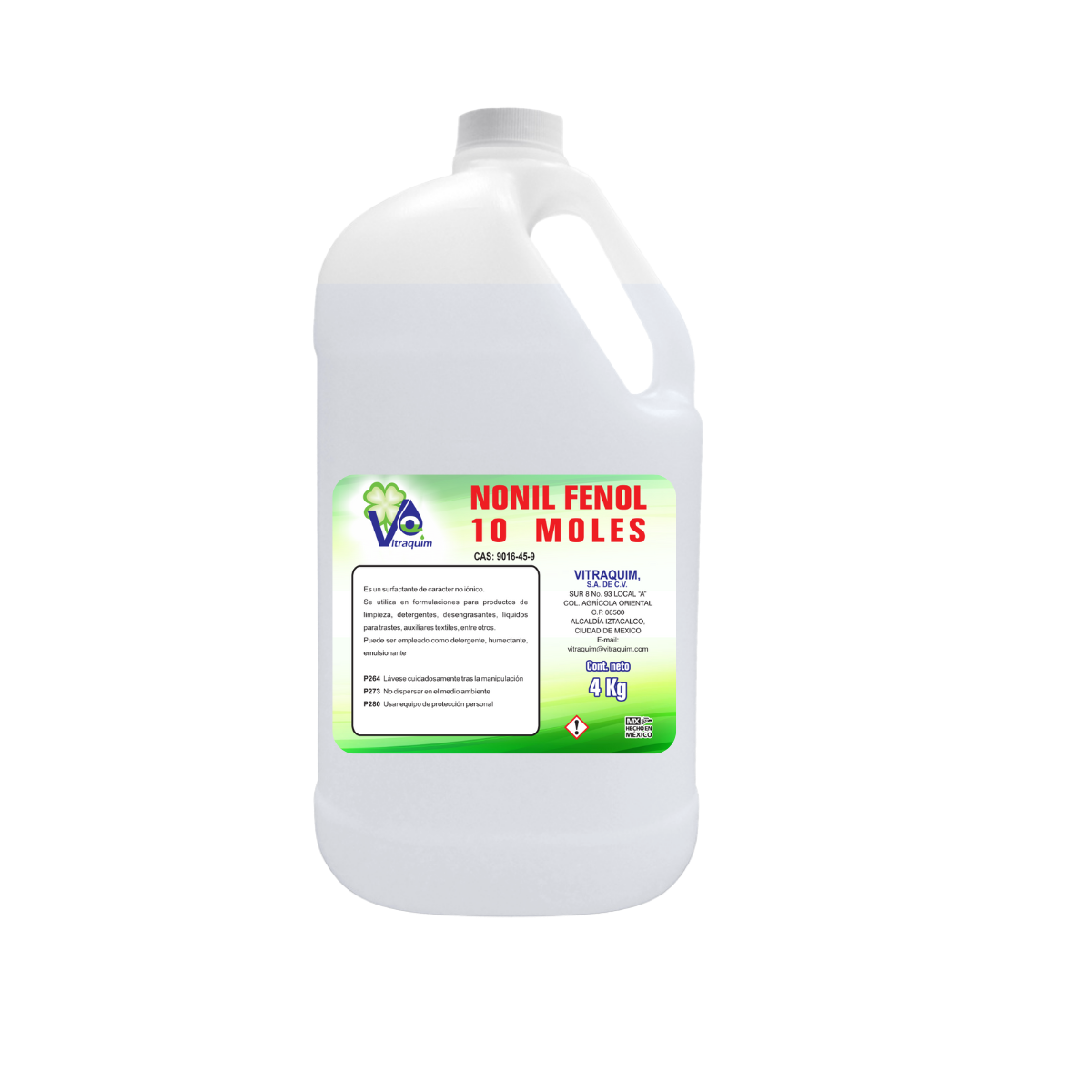 Nonil Fenol 10 Moles 4L Vitraquim Materia