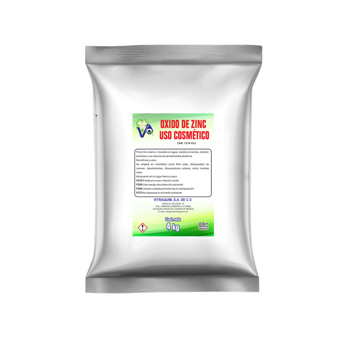 Oxido De Zinc Uso Cosmético 4k Materia