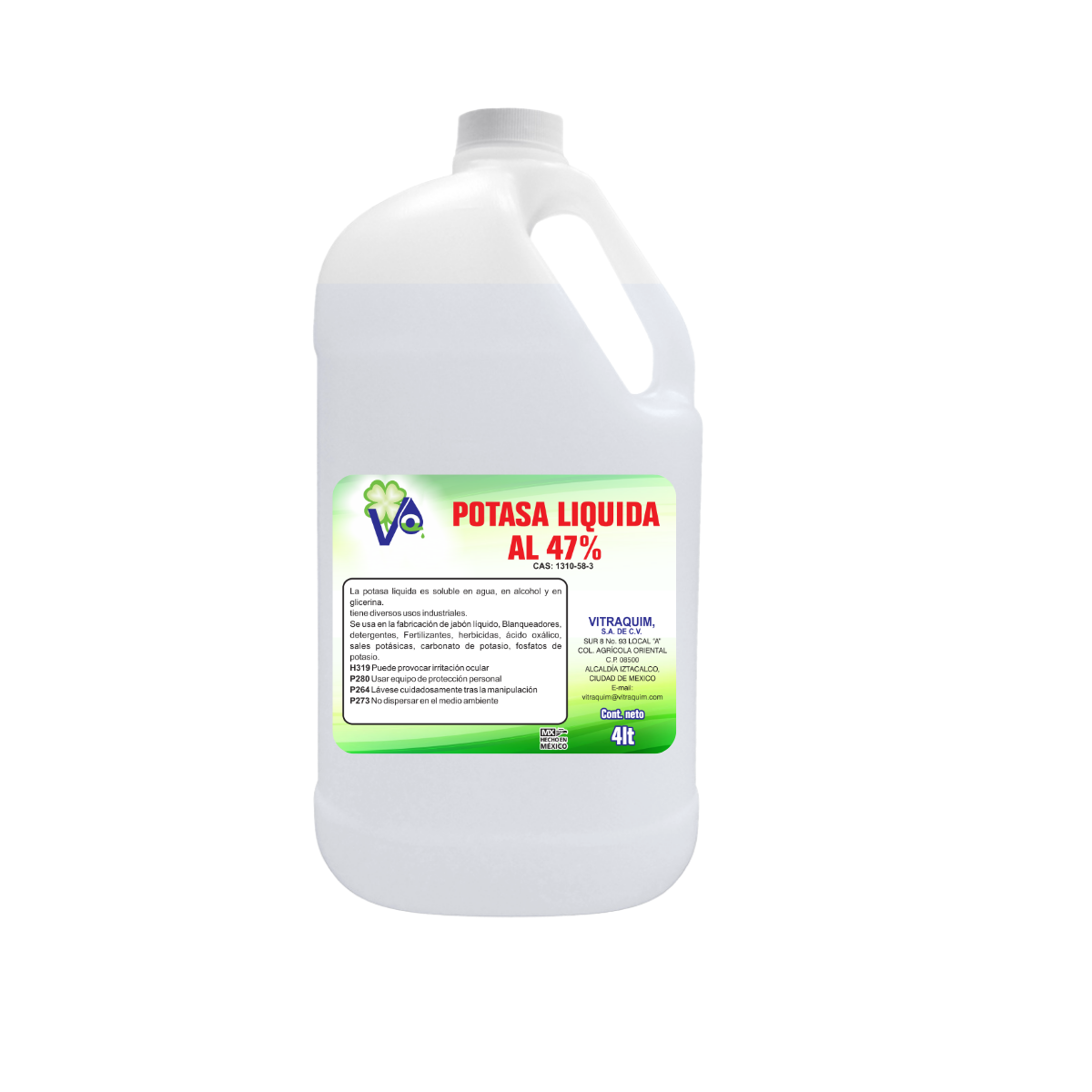 Potasa Liquida Al 47% 4 Litro Vitraquim Materia