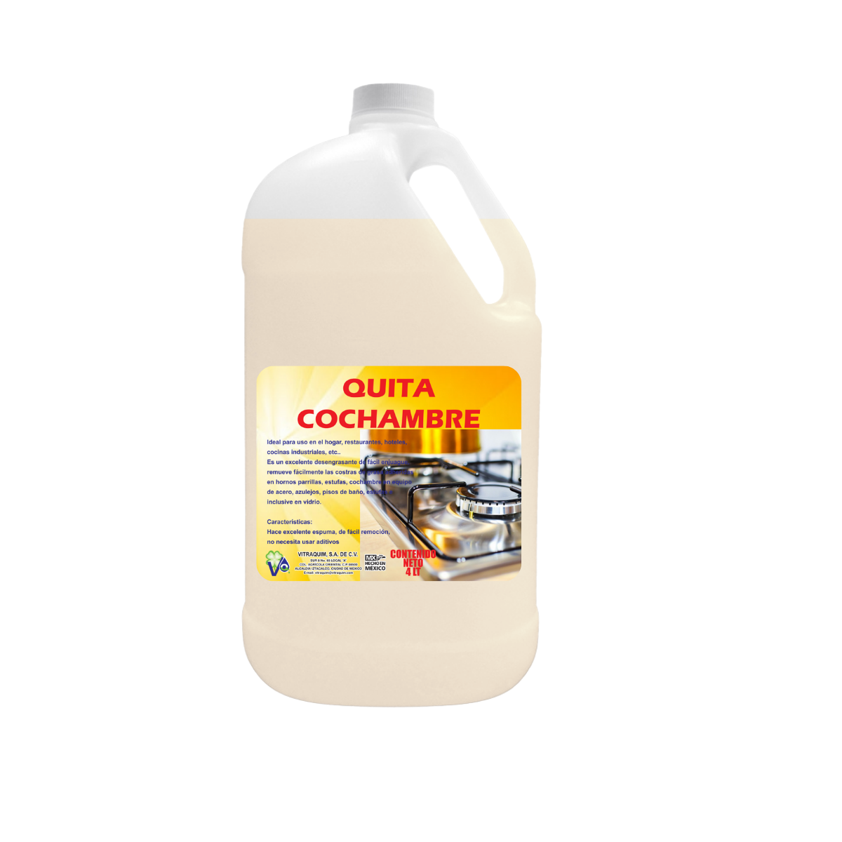 Quita Grasa Industrial Quita Cochambre 4 Litro