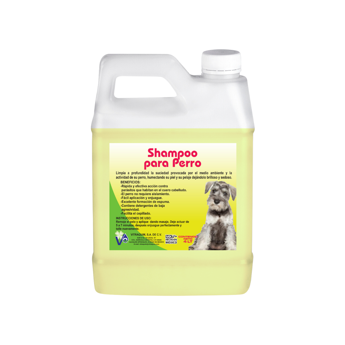 Shampoo Para Perro 1lt Hipoalergenico Vitraquim Mascota