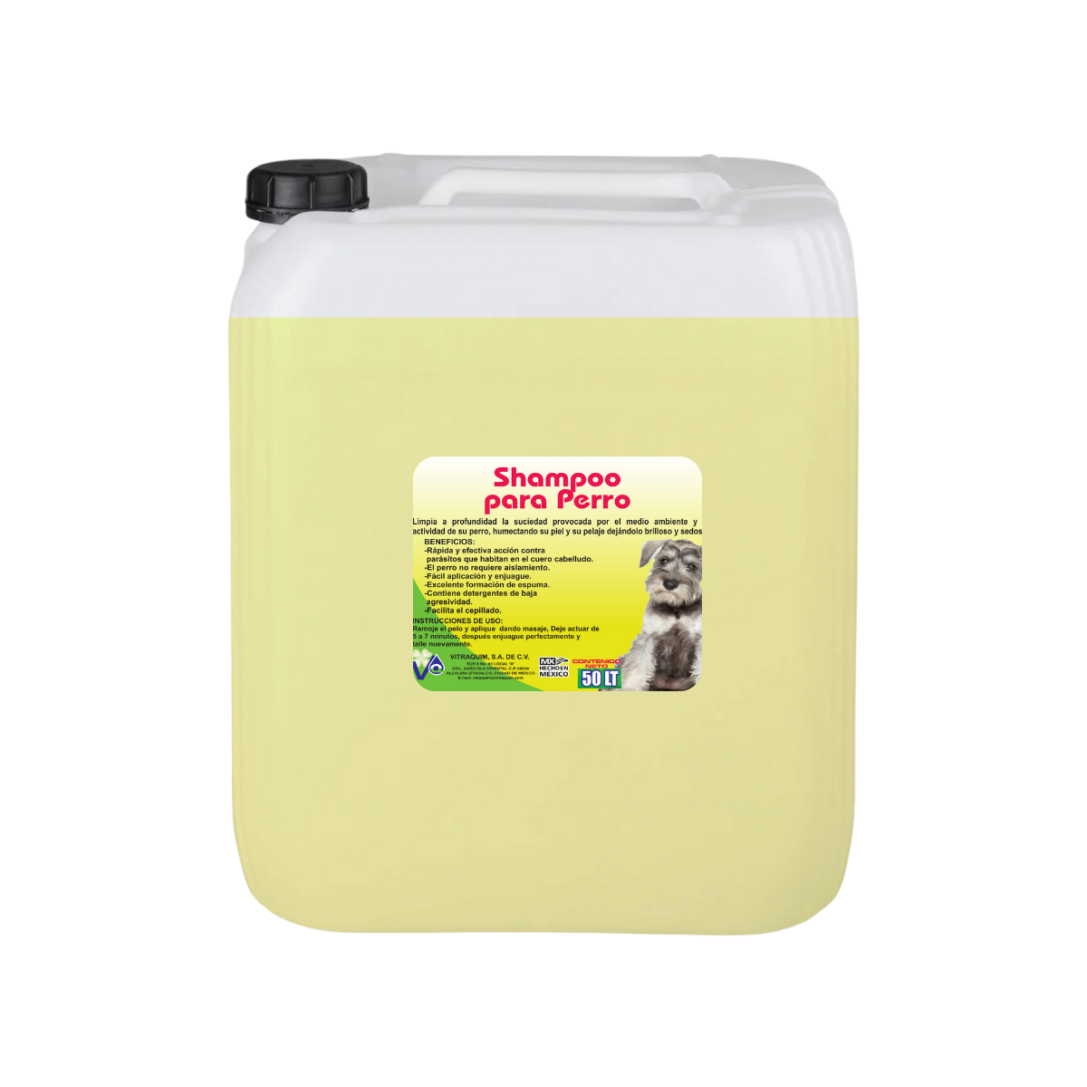 Shampoo Para Perro 50 Litros Hipoalergenico