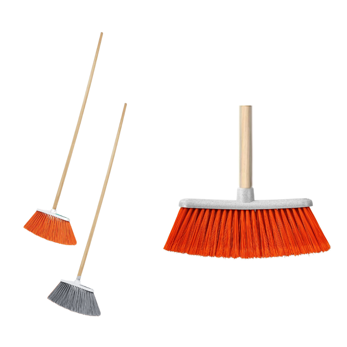 Escoba Con Bastón De Madera Económica Vitraquim