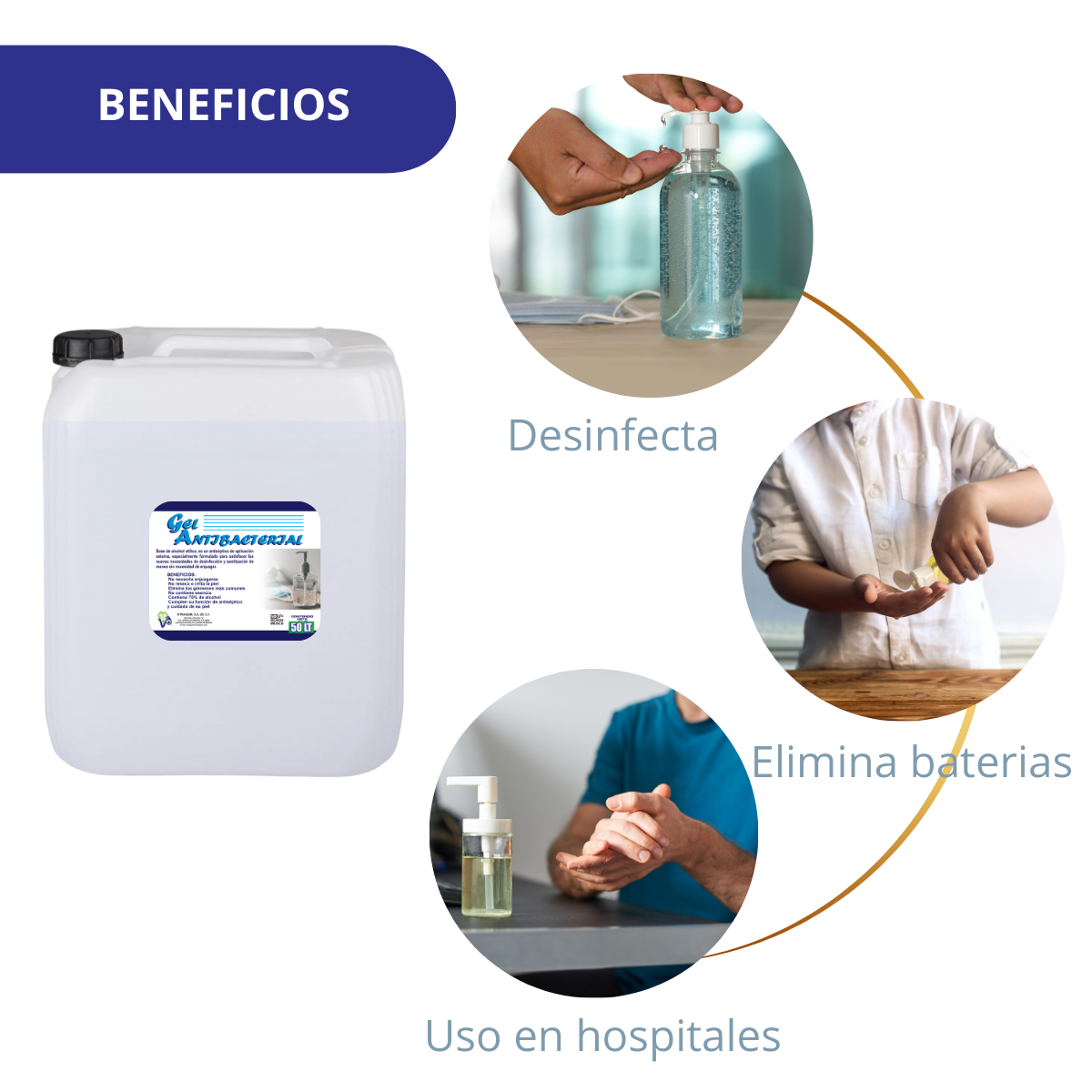 gel antibacterial 50L APP