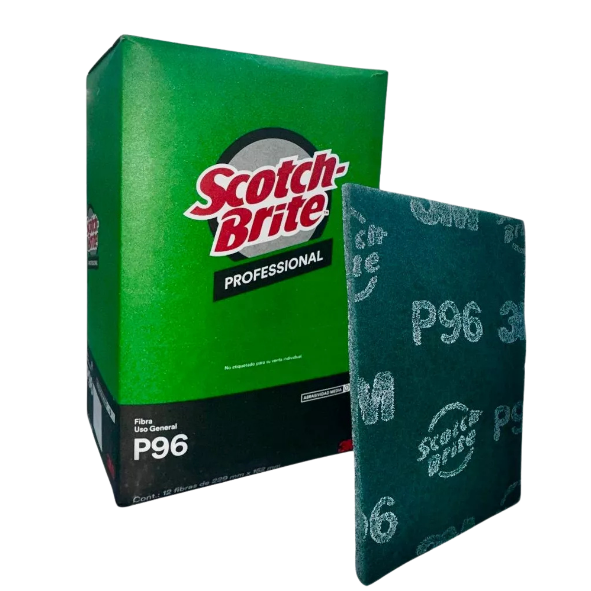 3M Fibra Verde P96 Scotch-Brite 12 Piezas