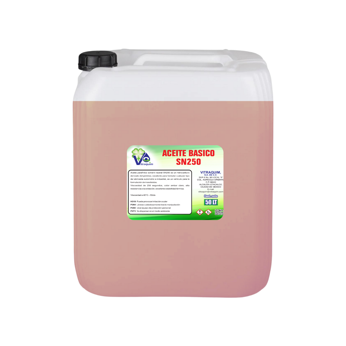 Aceite Basico Sn250 Vitraquim 50 L