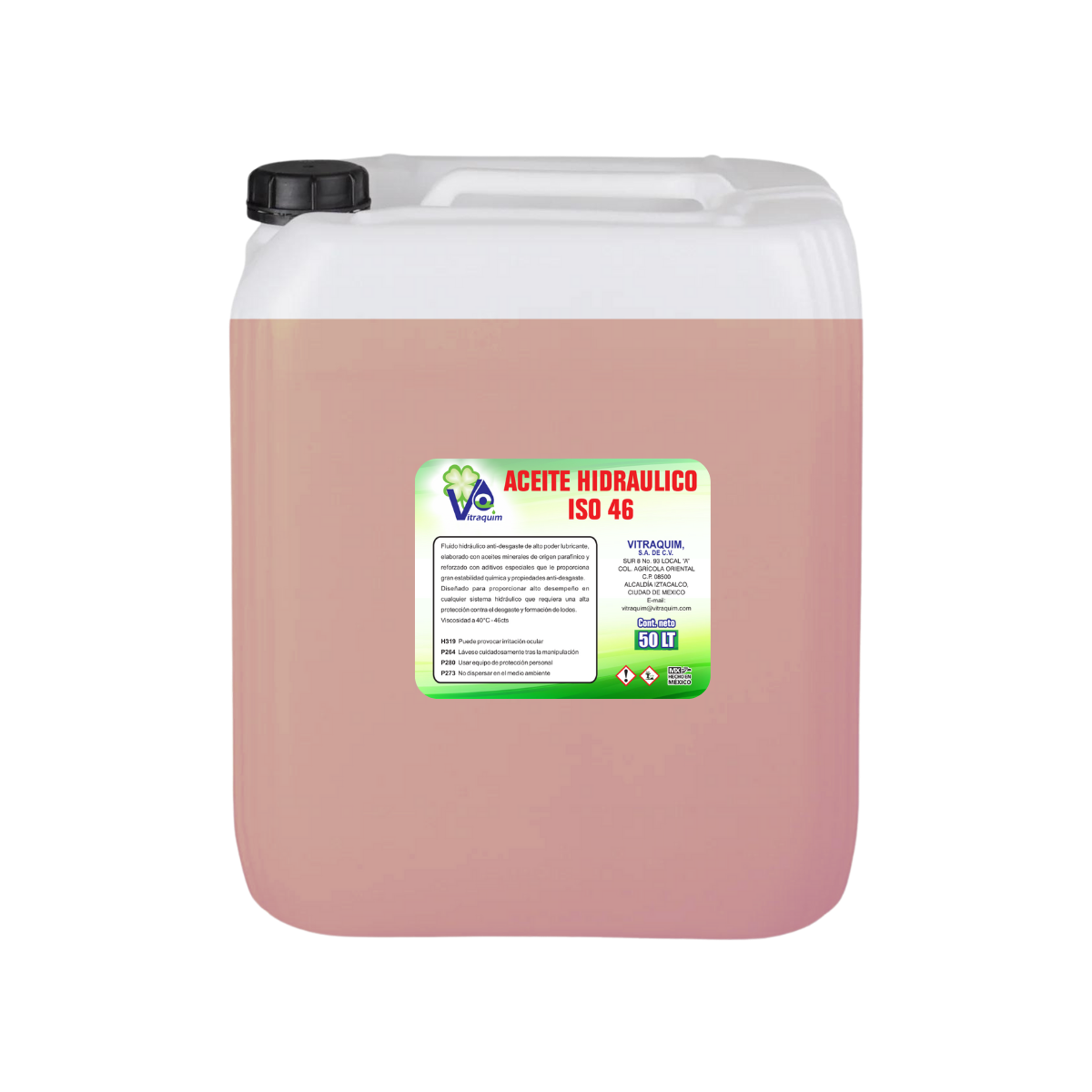 Aceite Hidraulico Iso46 Vitraquim 50 Litros
