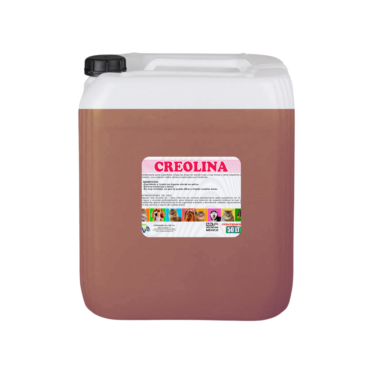 Creolina Pura 50 Litros Vitraquim Mascota