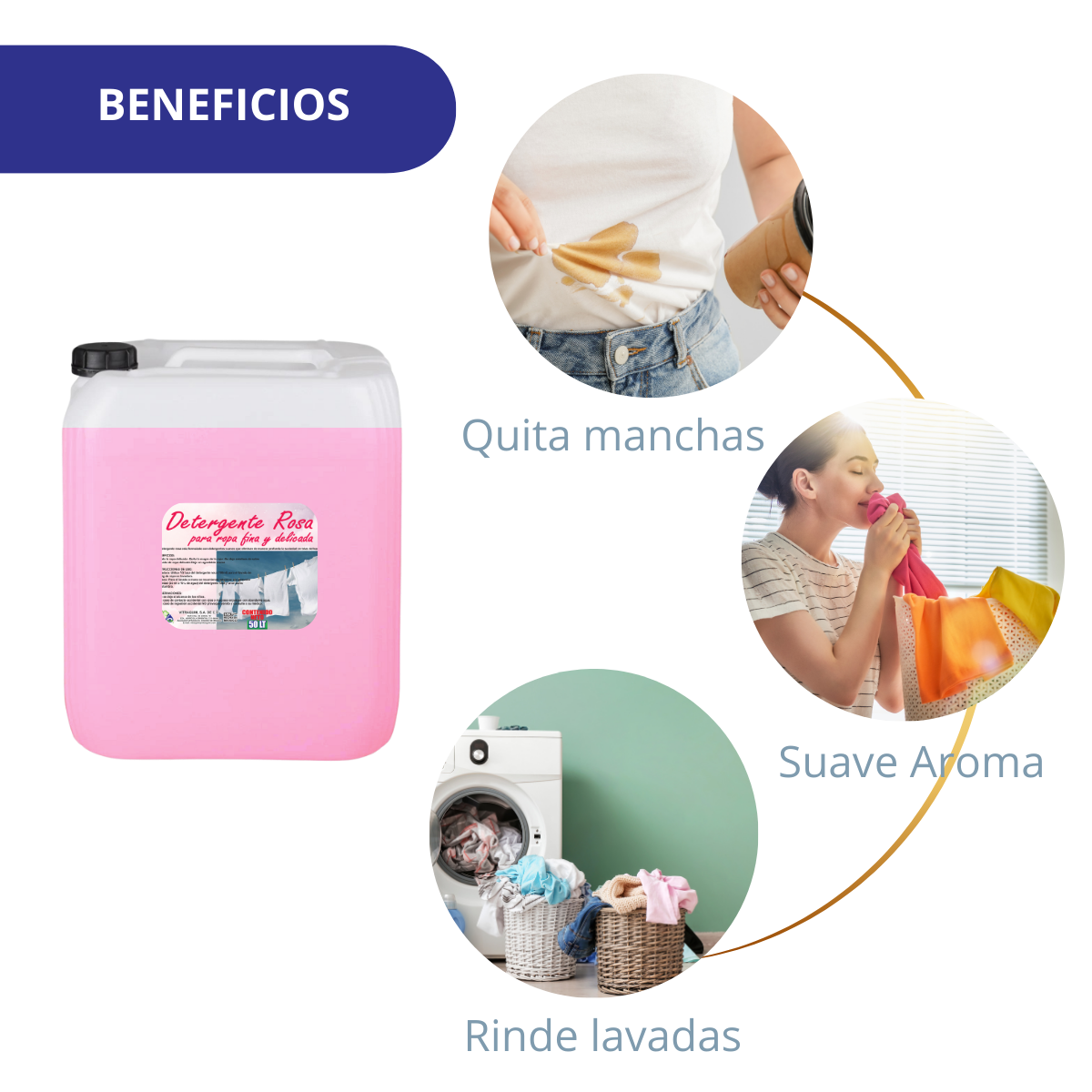 DETERGENTE ROSA 50L APP