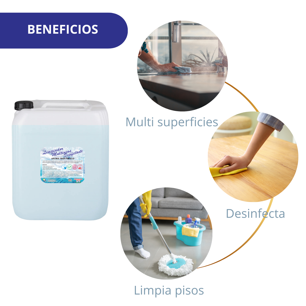 LIMPIADOR MULTIUSOS DESINFECTANTE 50L APP