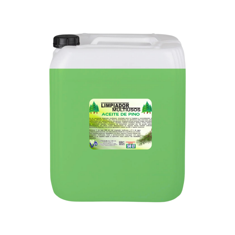 Limpiador De Pino Concentrado Vitraquim Hogar 50 Litro