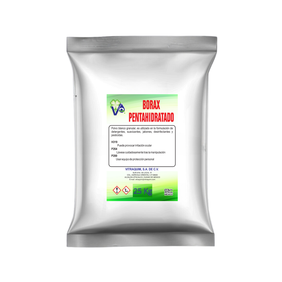 Borax Pentahidratado Vitraquim 25 Kg