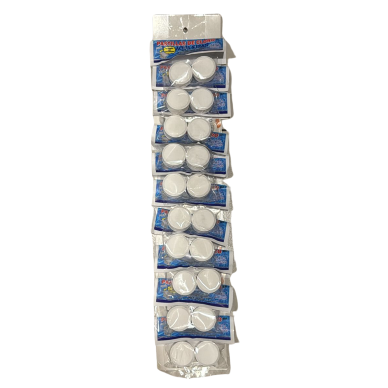 Pastillas Blanqueadoras de Cloro 20pz