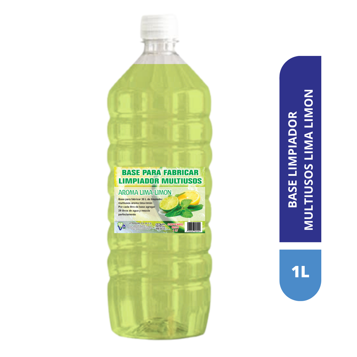 Vitraquim Base P/ Limpiador Multiusos Aroma Lima-Limon 1l Botella