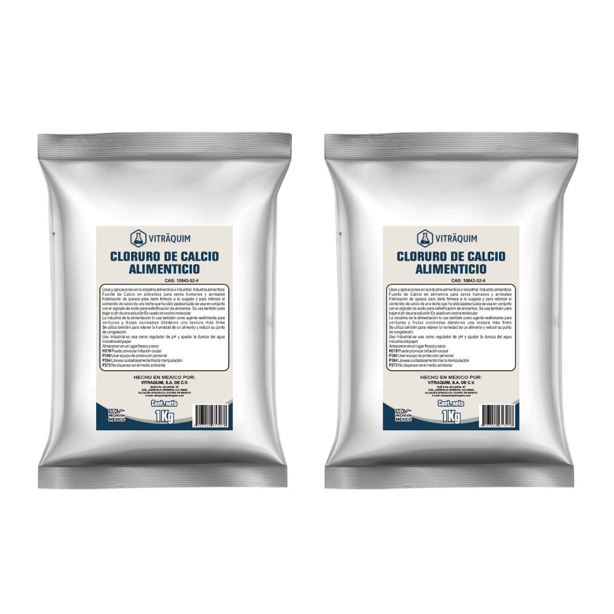 Cloruro De Calcio Alimenticio Vitraquim 2 Kg