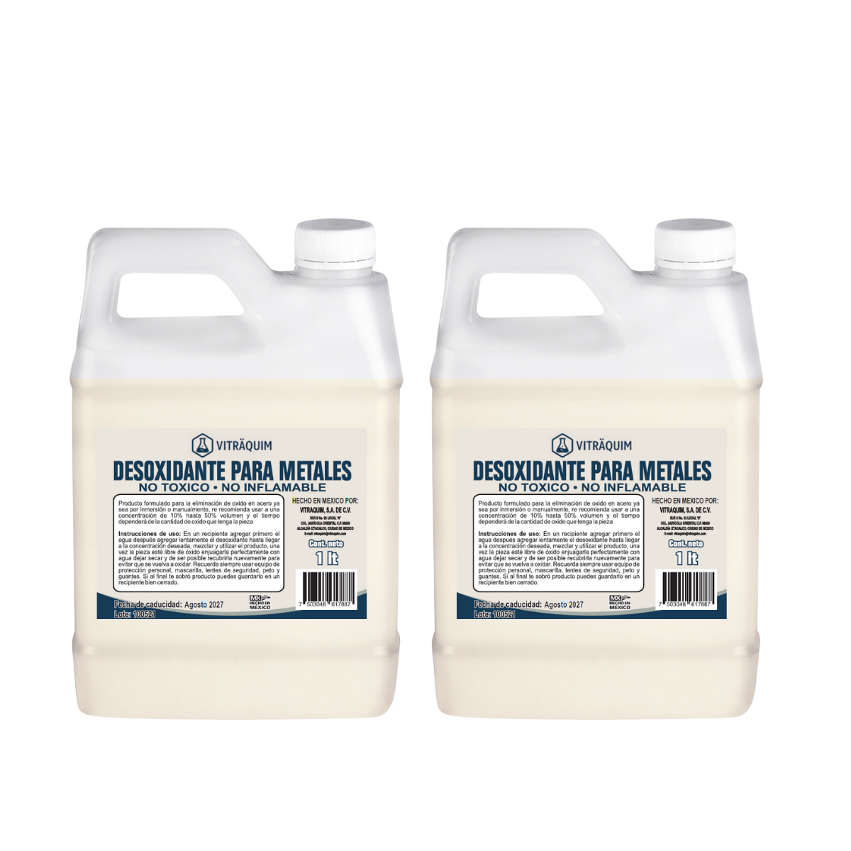 Desoxidante Para Metales 2 Litros Quita Oxido Industria